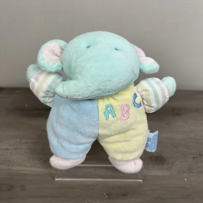 Eden Elephant ABC Plush Lovey Pastel Colors Rattle Toy 7” Vintage Stuffed Animal • $15