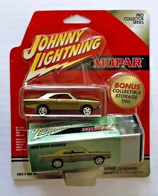 Johnny Lightning 1969 Roadrunner With Bonus Storage Tin   Moc • $8.95