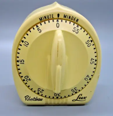 Robertshaw Lux Minute Minder Kitchen Timer CP2428 Space Rocket Knob WORKS Label • $20