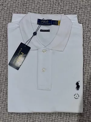 Polo Ralph Lauren Embroidered-logo Polo Shirt White XL • $55