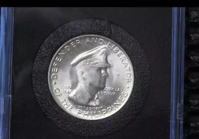 1947 Philippines 50 Centavos Uncirculated MacArthur Silver Coin • $72