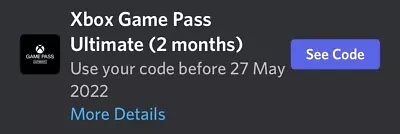 Xbox Game Pass Ultimate 2 Months • £22