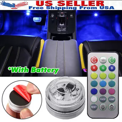 Multicolor Car Interior Accessories Atmosphere LED Lights Lamp W/ Remote Control • $4.88