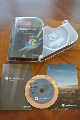 Genuine Microsoft Windows Vista Ultimate Upgrade Version 64 Bit W/Product Key • $94.99