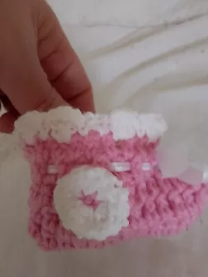£2.99 • Buy Hand Made Baby Booties 0/3 Months 
