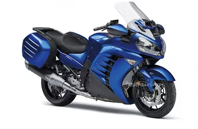 Blue Fairing Bodywork Kit For Kawasaki GTR1400 2008 2009 Concours 14 Injection • $522.49