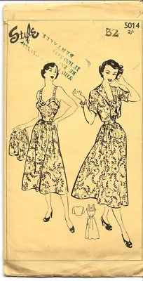 £9.50 • Buy Vintage Style Design Woman 40s 50s Dress Bolero Sewing Pattern Bust 32  Checked