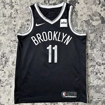 Brooklyn Nets Nike Jersey Kyrie Irving #11 NBA Swingman Jersey Size 44 NY Black • $40