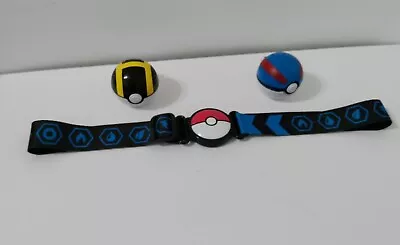 $13 • Buy Pokémon Clip N Go Belt 2018 Toys Adjustable Strap 2 Pokeballs