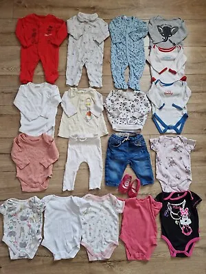 Baby Girl Clothes Bundle 3-6 Months Outfits Next Mothercare Disney 19 Items • £13.99