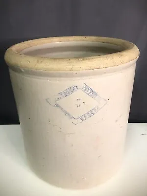 Antique Pittsburg Pottery Co Stoneware Crock #4 Four Gallon Display Made In USA • $149.99