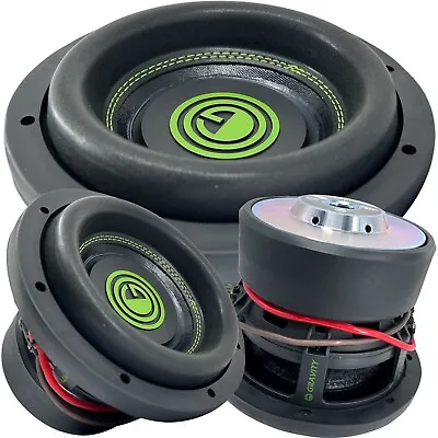 1x Gravity 8 Inch 1200 Watt Car Audio Subwoofer W/ 4 Ohm DVC Power 8' Sub Single • $99.95