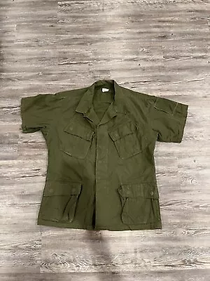 Vietnam War Large Short OD Army Slant Jungle Fatigue Jacket Theater Modified • $200