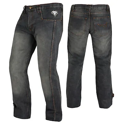 Biker Jeans Pants Trousers CE Armored Cruising Motorcycle Motorbike Black Sonic • $54.61