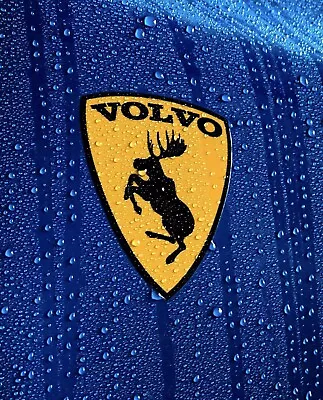 MAGNETIC 🧲 GENUINE Discontinued Traditional Prancing Moose VOLVO 3” Vinyl Decal • $9.50