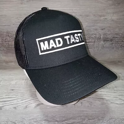 Mad Tasty Hat Mens O/S Snapback Embroidered Black OTTO Novelty Hiphop Streetwear • $7.14