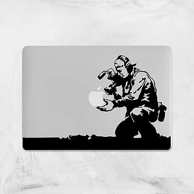 £5.39 • Buy Banksy Cameraman Flower Decal For Macbook Pro Sticker Vinyl Laptop Mac Funny 13