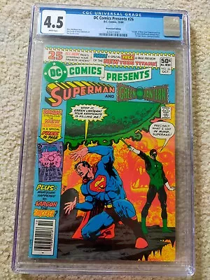 DC Comics Presents #26 CGC 4.5 New Teen Titans First Appearances Starfire CYBORG • $179