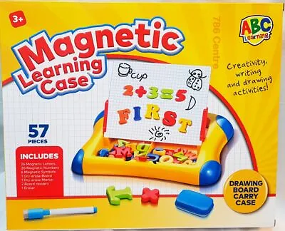 First ABC Learning Magnetic Board Creativity Writing Drawing Activities & Case  • £19.89