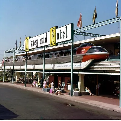 Disneyland Hotel Monorail Station POSTER 24 X 36 Inches Looks Beautiful  • $23.99