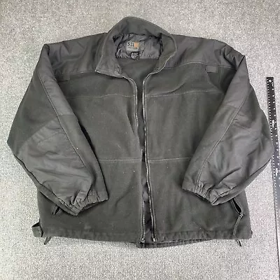 5.11 Tactical Jacket Mens XL Black Full Zip Fleece Lined Pockets Long Sleeve • $19.88