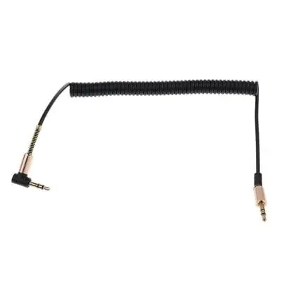 £3.50 • Buy Coiled 3.5mm Audio Cable Coiled 3.5mm Headphone Cable, 90 Degree 3.5mm Jack Male