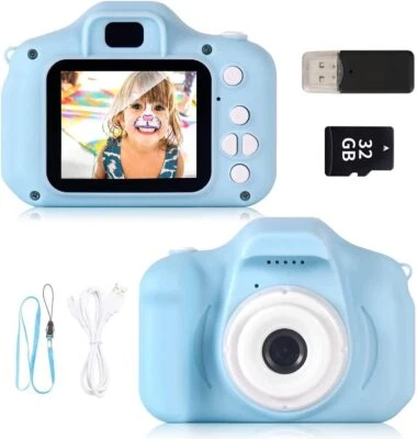 £12.97 • Buy Mini Digital Children Camera HD 1080P LCD Camera Toy Gift Kids Children 32G Card