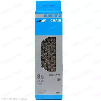 Shimano CN-HG71 6 7 8-Speed Bicycle Chain W/ Quick Link 116-Links Silver & Grey • $23.95