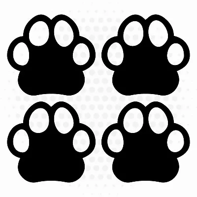 Chalkboard Paw Print Chalk Board Stickers Craft Kitchen Jar Labels Tags Black • £1.83