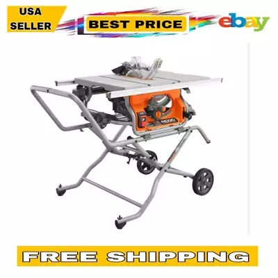 RIDGID ProTech 15A 10  Corded Table Saw With Stand (1 Item) • $808.20
