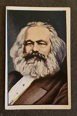 KARL MARX: Scarce German PROBLEM Tobacco Card (1928) • $8.32