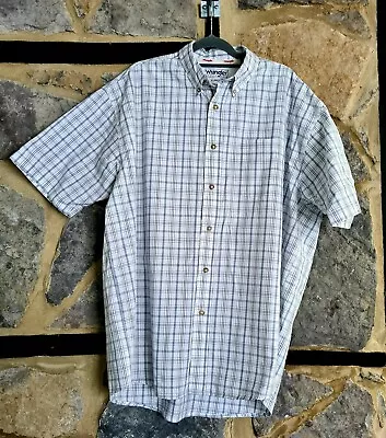 Wrangler Hero Grey Check Oversize Shirt Size XL • £10