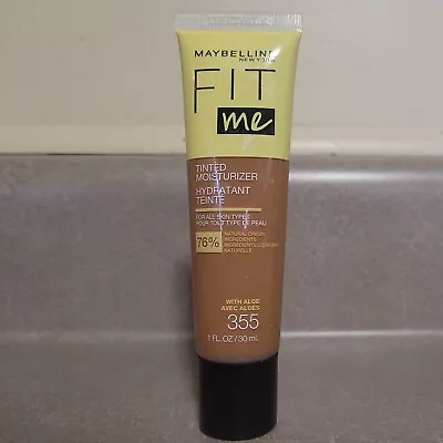 Maybelline Fit Me Tinted Moisturizer Natural Coverage Face Makeup 355 New • $1.49