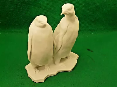 Pair Of Emperor Penguins--Porcelain Bisque--VINTAGE • $23.99