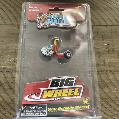 World's Smallest BIG WHEEL Tiny Ride On (1969 Marx Repro) Miniature Toy • $10.95