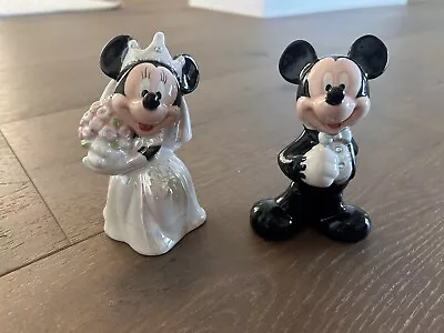 Walt Disney World Mickey And Minnie Mouse Salt & Pepper Shakers Bride Groom • $17.99