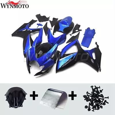 Blue Black Bodywork For Suzuki GSXR600 GSXR750 2006 2007 K6 Motor Fairing Kit • $426.15