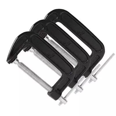 3 PCS C-Clamps 4 Inch C-Clamp Set Heavy Duty Steel C Clamp Industrial Stren... • $26.58