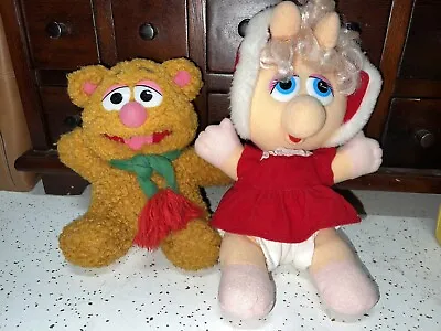 Jim Henson Muppet Babies Plush VTG 1987 Lot Miss Piggy Fozzie Bear Christmas • $7.99