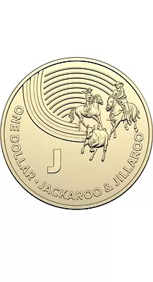 2019 Australia Post Office Alphabet Letter   J   $1 Coin  • $5.50