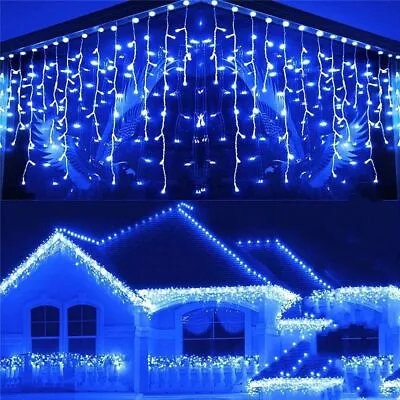 Christmas Icicle Lights Outdoor LEDs Curtain Fairy String Light Xmas Party Decor • $7.99