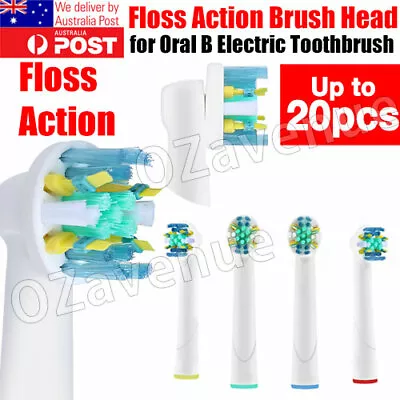$16.85 • Buy 20pcs Oral B Compatible Electric Toothbrush Replacement Brush Heads FLOSS ACTION