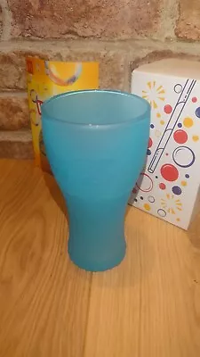 McDonalds Coca Cola Winning Sips Limited Edition 2024 Glass Blue Boxed Rare New • £12