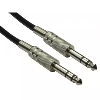 1/4 Inch Stereo Jack Cable Male To Male 6.35mm To 6.35mm Jack To Jack Audio Lead • £6.49