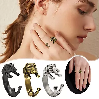 Dachshunds Pet Dog Animal Ring Fashion Jewelry Sausage Dog Womens Thumb Ring • $5.80