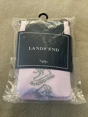 Lands End Medium 7-10 Ice Skate Bling Tights New Pink • £7.02