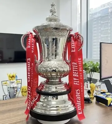 FA Cup Full Size Metal Trophy 60cm Replica Very Detailed England Trophy To Keep • £2480