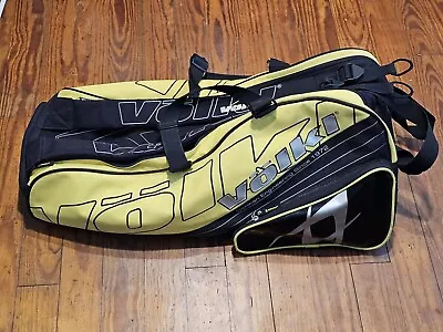 Volkl Tour Tournament 6 Tennis Racquet Racket Bag 2000s - Yellow Black • $49.99