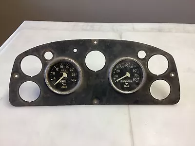 Vintage Mack Truck Instrument Cluster  Early Steel Dash R Model  DM  G  U • $127.45