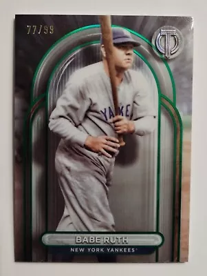 2024 Topps Tribute Babe Ruth Green Refractor Short-Print (SP) RARE #/99🔥MINT • $49.99
